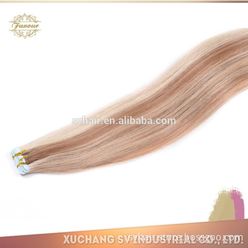 real remy human Hair different color human hair extension virgin remi brazilian tape hair